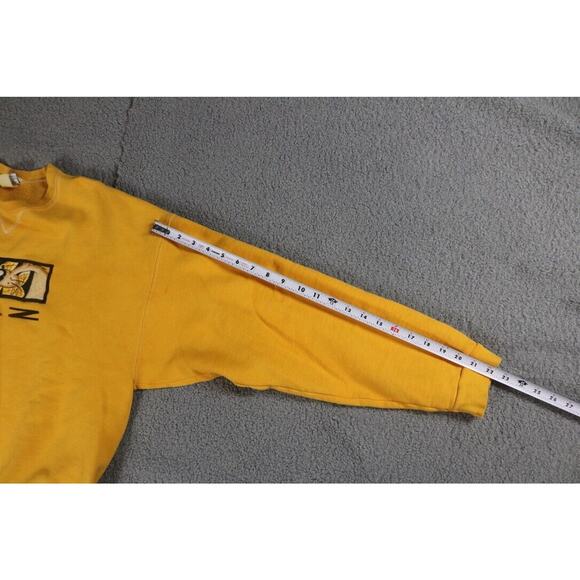 Looney Tunes Sweatshirt Vintage Taz Large Small Face Yellow 1995 USA - Picture 12 of 14